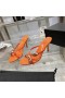 Alexander Wang Mulheres 7cm Cúpula 105 Serpente de Água de Tiras apresentação de Sandália Na cor Laranja