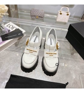 Alexander Wang Mulheres Carter Plataforma Loafer Bombas Em Branco