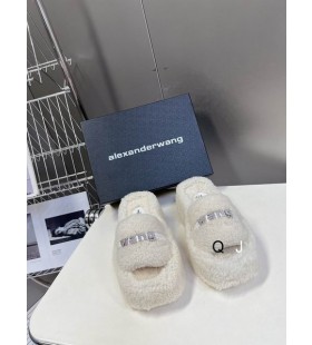 Alexander Wang Női Vaskos Platform Diák Logó Fehér