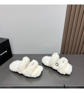 Alexander Wang Női Jay Nyúl Platform Diák, Fehér