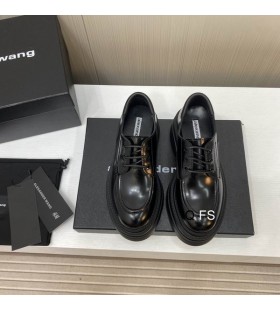 Alexander Wang Női Platform Lace-up Naplopók, Fekete