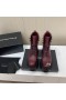 Alexander Wang Women's Burgundy Thick-Soled Martin Boots In Leather