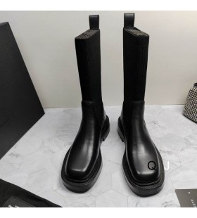 Alexander Wang Mban Dubh Íseal-Heeled Buataisí I Leathar