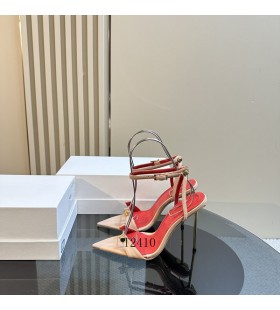 Alexander Wang Mban Dearg Bun Rúitín Strap Ard-heeled Sandals Beige