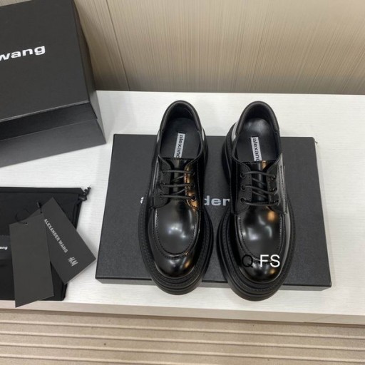 Alexander Wang Donna Platform Lace-up Mocassini Nero