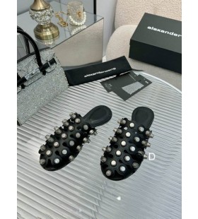 Alexander Wang Kvinne Klinke Hul Sandaler Svart