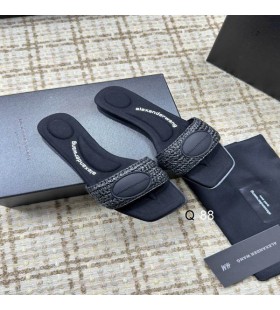 Alexander Wang Kvinne Vy Skyv Sandaler Svart