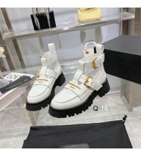 Damskie buty Carter Box z paskiem na kostce, Alexander Wang Biały