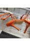 Alexander Wang Femei 7cm Dom 105 Șarpe de Apă Strappy Sandal In Orange