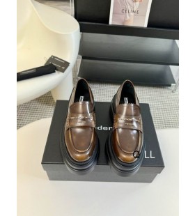 Alexander Wang Women's Carter Leather Platform Loafers In Brown