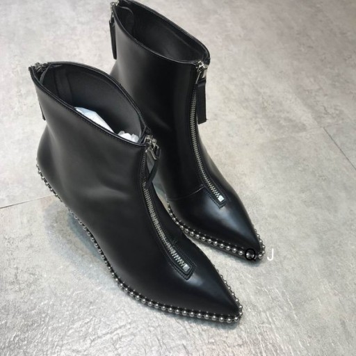 Ženske Crne cipele Ferrara munje Alexander Wang iz kože S perlicama