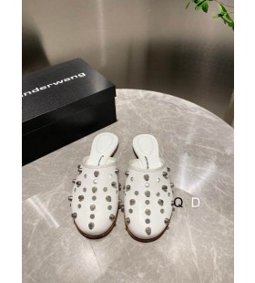 Ženske мулы Alexander Wang Rhodes Bijele boje
