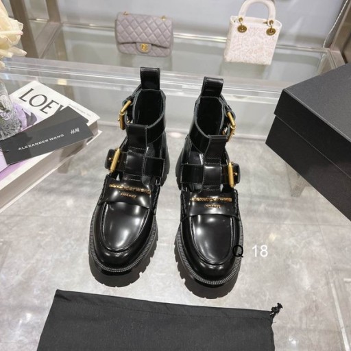 Alexander Wang Kvinnors Carter Box Vrist Stropp Stövlar I Svart