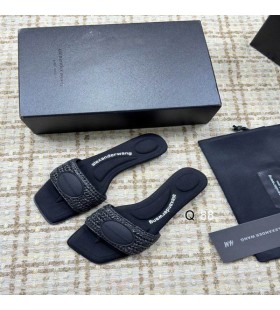 Alexander Wang Kvinnors Vy Slide Sandaler I Svart