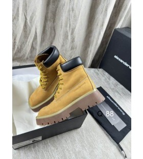 Bej Alexander Wang Kadın Gaz Bağcıklı Yarım Çizmeler