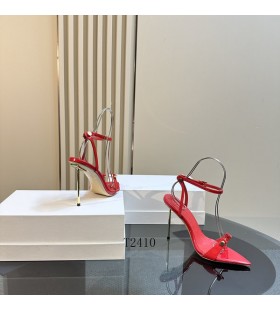 Alexander Wang Mujeres de la parte Inferior de color Rojo Correa de Tobillo de tacón Alto Sandalias En Rojo