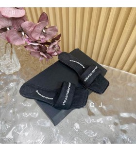 Alexander Wang Mujeres Vy Diapositiva Sandalias En Negro de Mezclilla