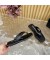 الكسندر وانغ المرأة Flip-Flop الصنادل مطرز باللون الأسود من جلد الخراف