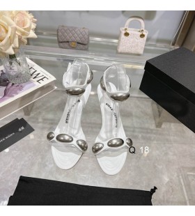 Alexander Wang Dámské 7cm Dome Kůže, Vysoké podpatky Sandály V Bílé barvě