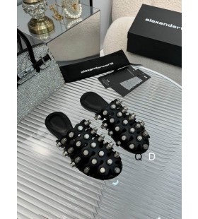 Alexander Wang Dámské Nýt Dutý Sandály V Černé barvě