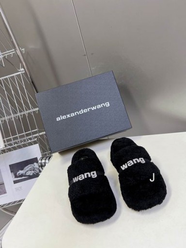 Alexander Wang Kvinder er Chunky Platform Dias Med Logo I Sort Billige