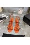 Alexander Wang Kvinders 7cm Dome 105 Vand Slange Strappy Sandal I Orange
