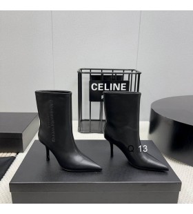 Alexander Wang Naisten Musta Delphine Puolivälissä Vasikka Saappaat Nahka