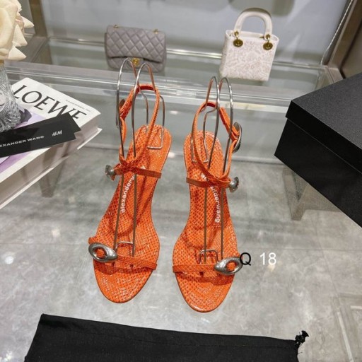 Alexander Wang Femme 7cm Dôme 105 Serpent d'Eau de Lanières Sandale Orange