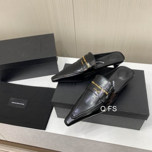 Alexander Wang Femme Pointu orteil Mules En Noir