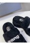 Alexander Wang Women ' s Chunky Platform Slides Mit Logo In Schwarz Für Billig