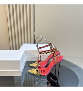 Alexander Wang Women ' s Red Bottom Ankle Strap High-heeled Sandalen In Gold/Gelb